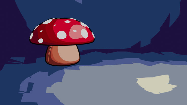 Cel Shaded Mushroom